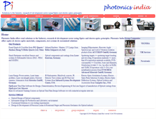Tablet Screenshot of photonicsindia.com
